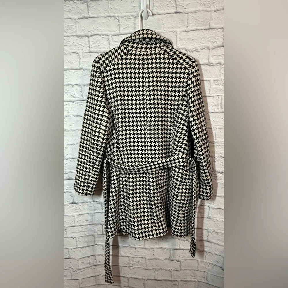 Michael by Michael Kors Wool Blend Houndstooth Women's Coat, sz 12